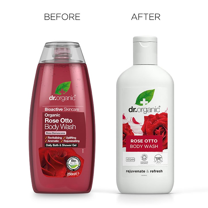 Dr Organic Rose Otto Body Wash 250ml